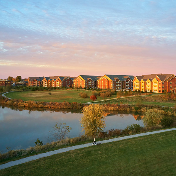 Commercial Housing Aerial View